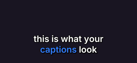 Educational caption style