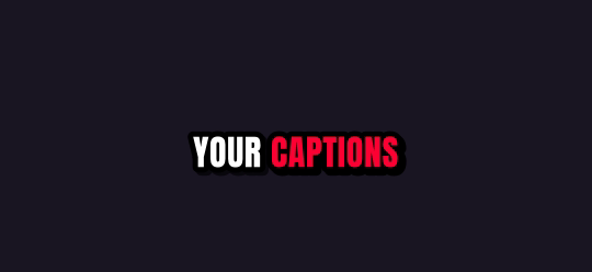 Shorts caption style